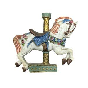 Vintage Carousel Horse Refrigerator Magnet 2.75x2.5" READ